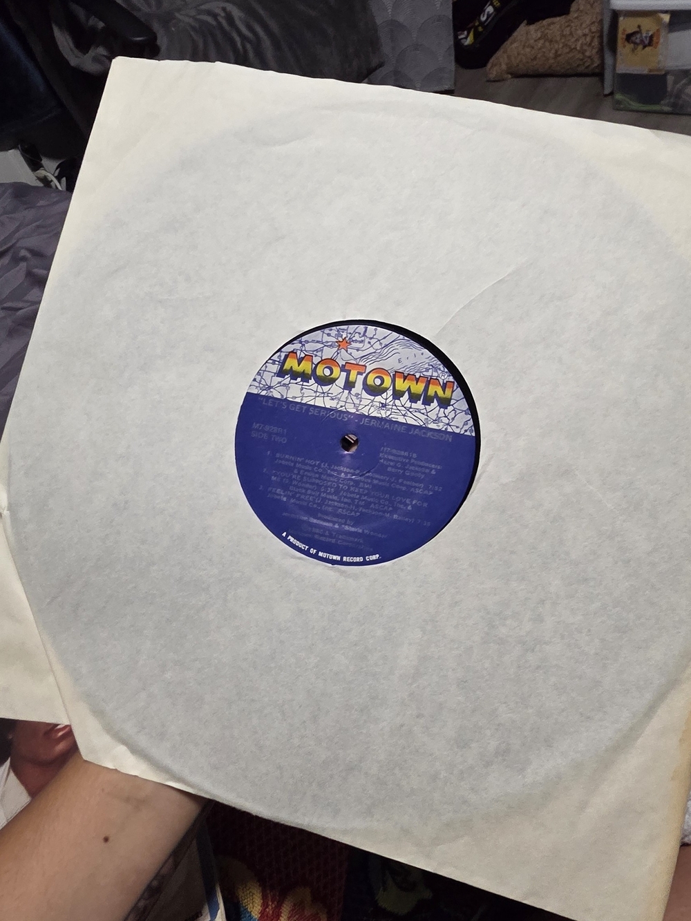 1980 vinyl LP Let's Get Serious by Jermaine Jackson, released on Motown Records